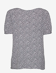 Esprit Casual - Flowing blouse top with a floral print - short-sleeved blouses - navy 4 - 1