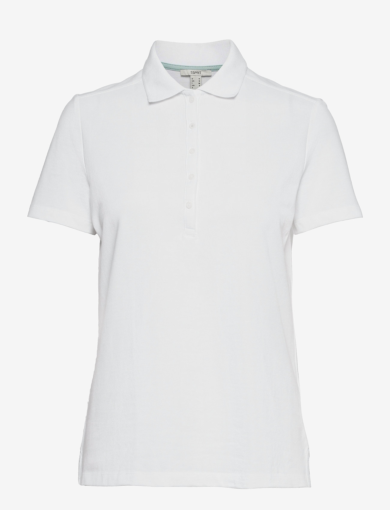 Piqué polo shirt made of stretch organic cotton - WHITE