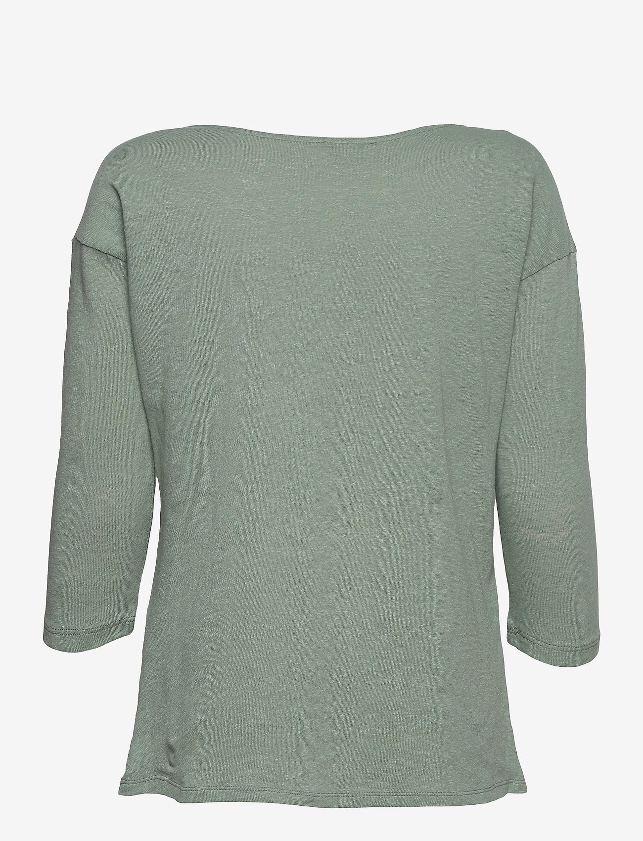 Esprit Casual - Long sleeve top made of a cotton/linen blend - turquoise - 1