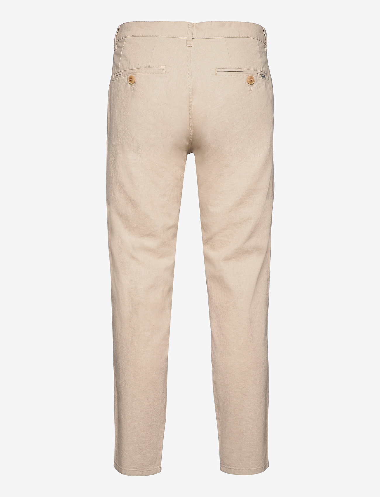 Esprit Casual - Airy chinos made of blended linen - light beige - 1