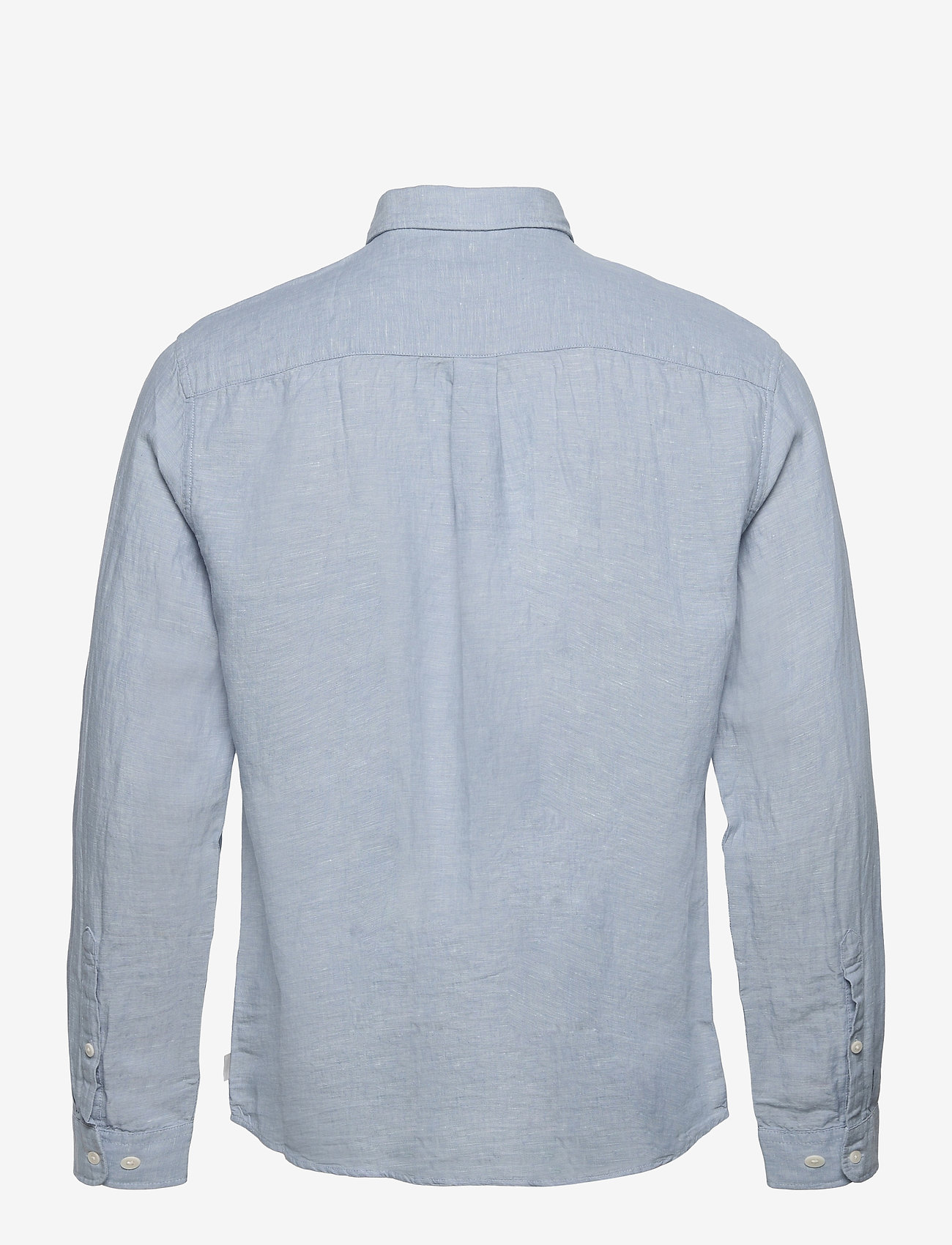 Esprit Casual - Linen blend: button-down shirt - grey blue - 1