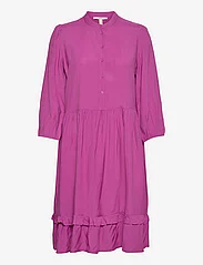 Esprit Casual - Women Dresses light woven midi - shirt dresses - pink fuchsia 2 - 0