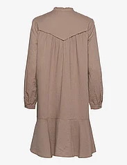 Esprit Casual - Dress in blended linen - shirt dresses - taupe - 1