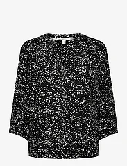 Esprit Casual - Print blouse with LENZING™ ECOVERO™ - långärmade blusar - black 4 - 0