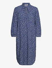 Esprit Casual - Viscose midi dress with all-over print - sukienki koszulowe - ink 4 - 0