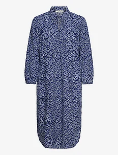 Viscose midi dress with all-over print, Esprit Casual