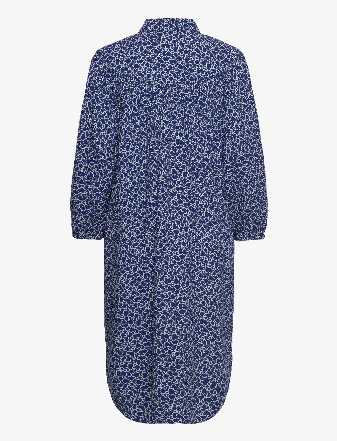 Esprit Casual - Viscose midi dress with all-over print - sukienki koszulowe - ink 4 - 1