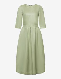 Blended linen and viscose woven midi dress, Esprit Casual