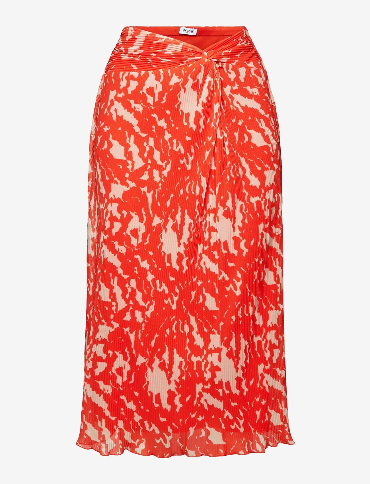 Esprit Casual - Mesh skirt - plisserede nederdele - bright orange 4 - 0