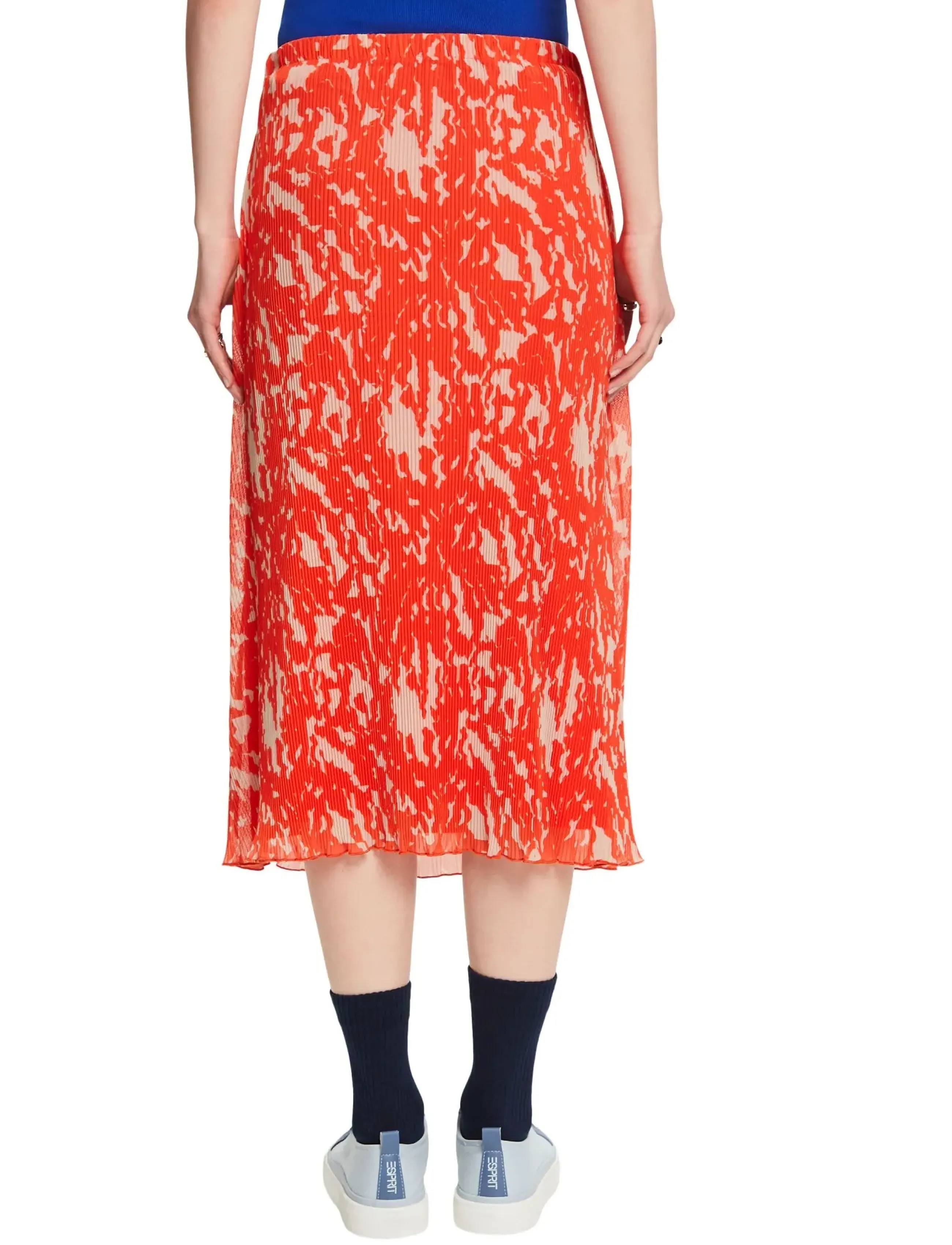 Esprit Casual - Mesh skirt - plisseeritud seelikud - bright orange 4 - 2