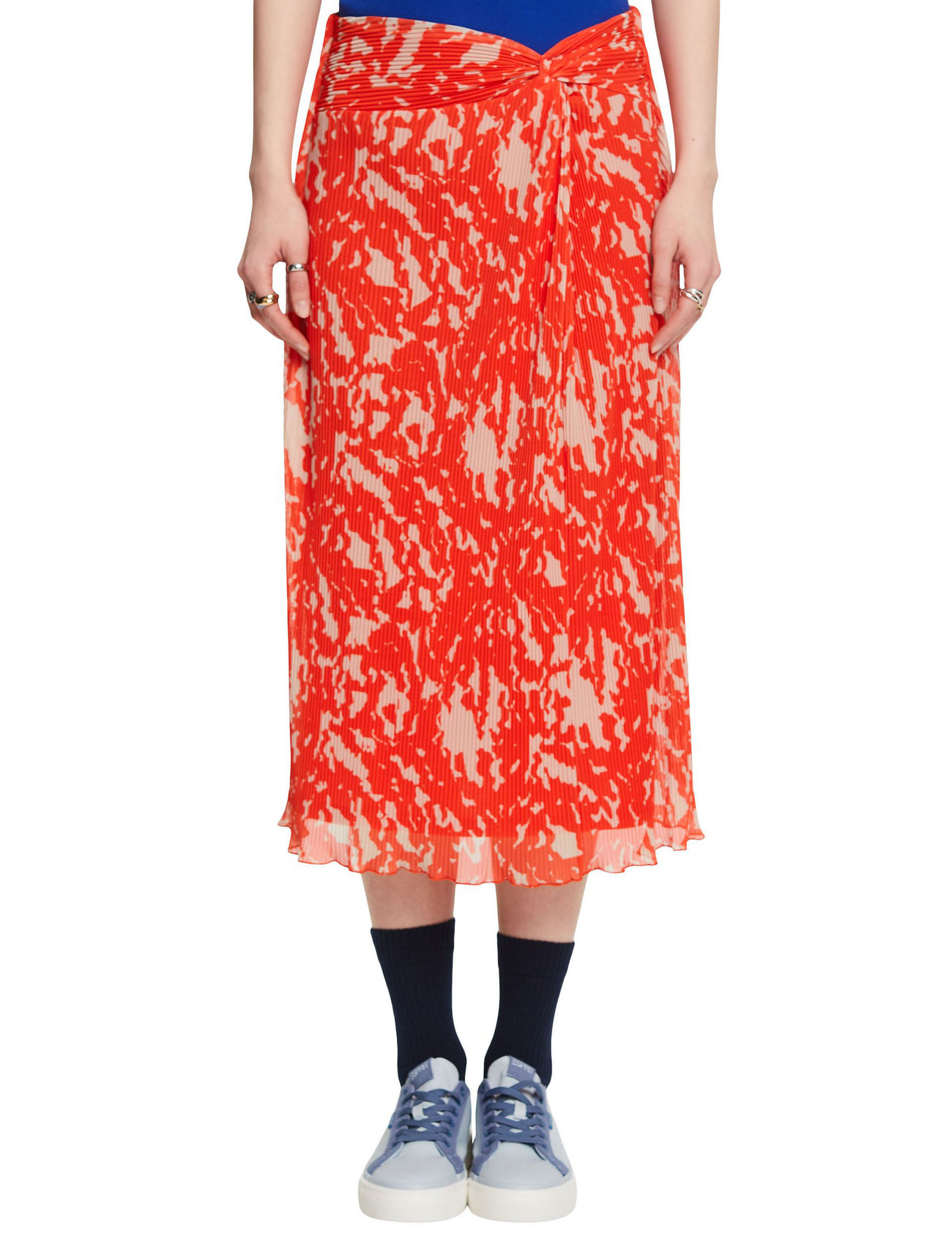 Esprit Casual - Mesh skirt - plisserede nederdele - bright orange 4 - 4