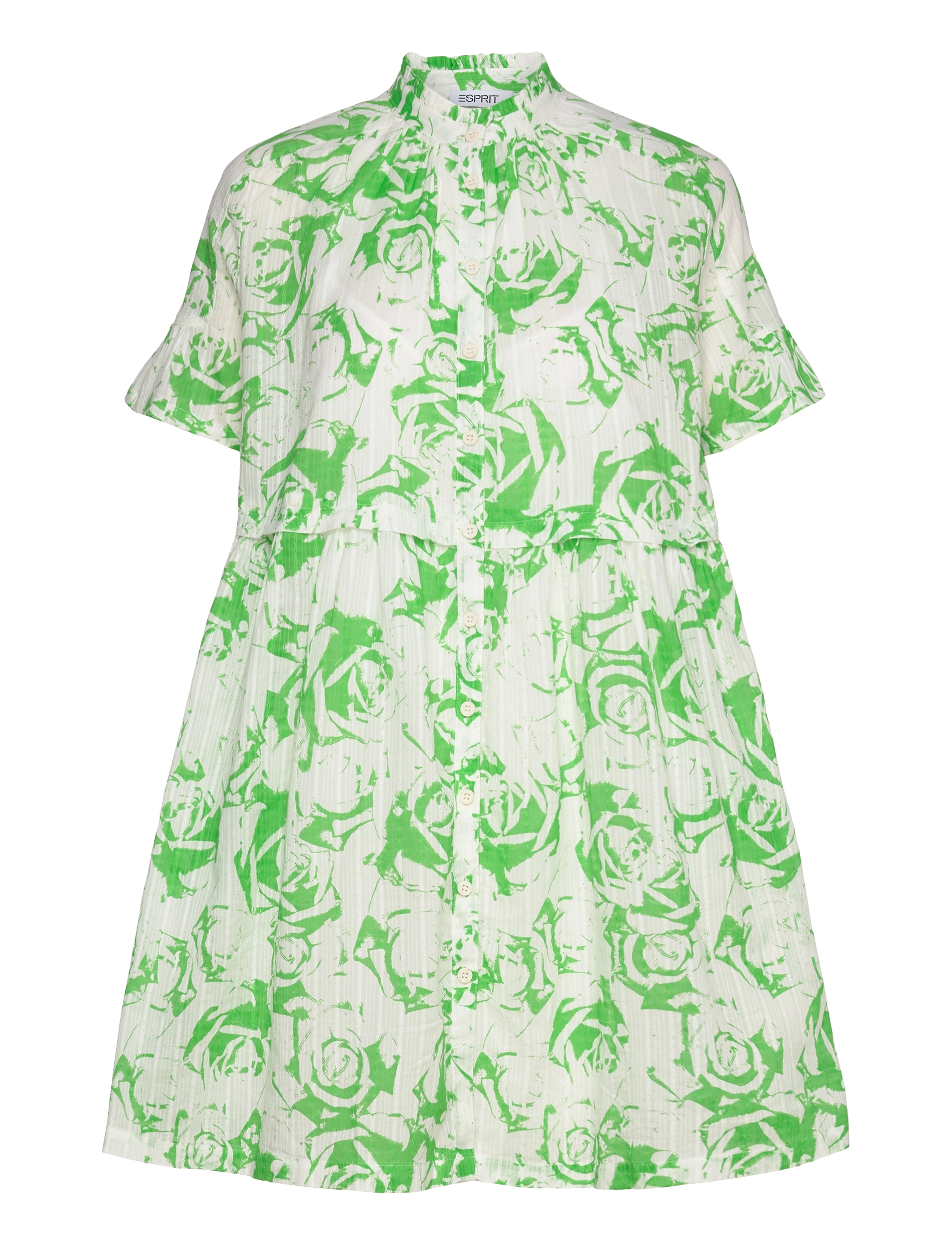ESPRIT CASUAL Kleider Hell Woven Grün - 38 - Damen