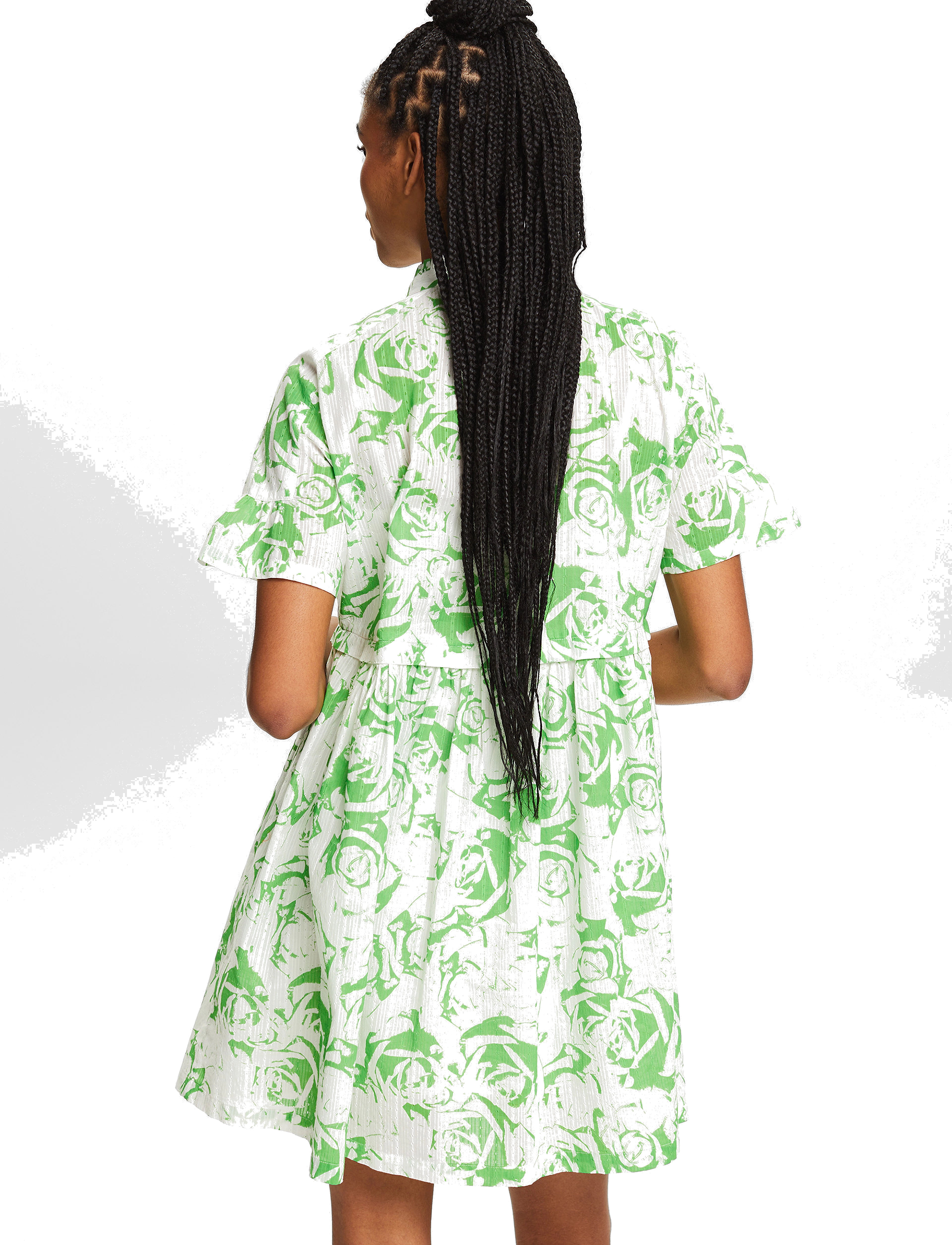 Esprit Casual - Dresses light woven - skjortekjoler - citrus green 4 - 3