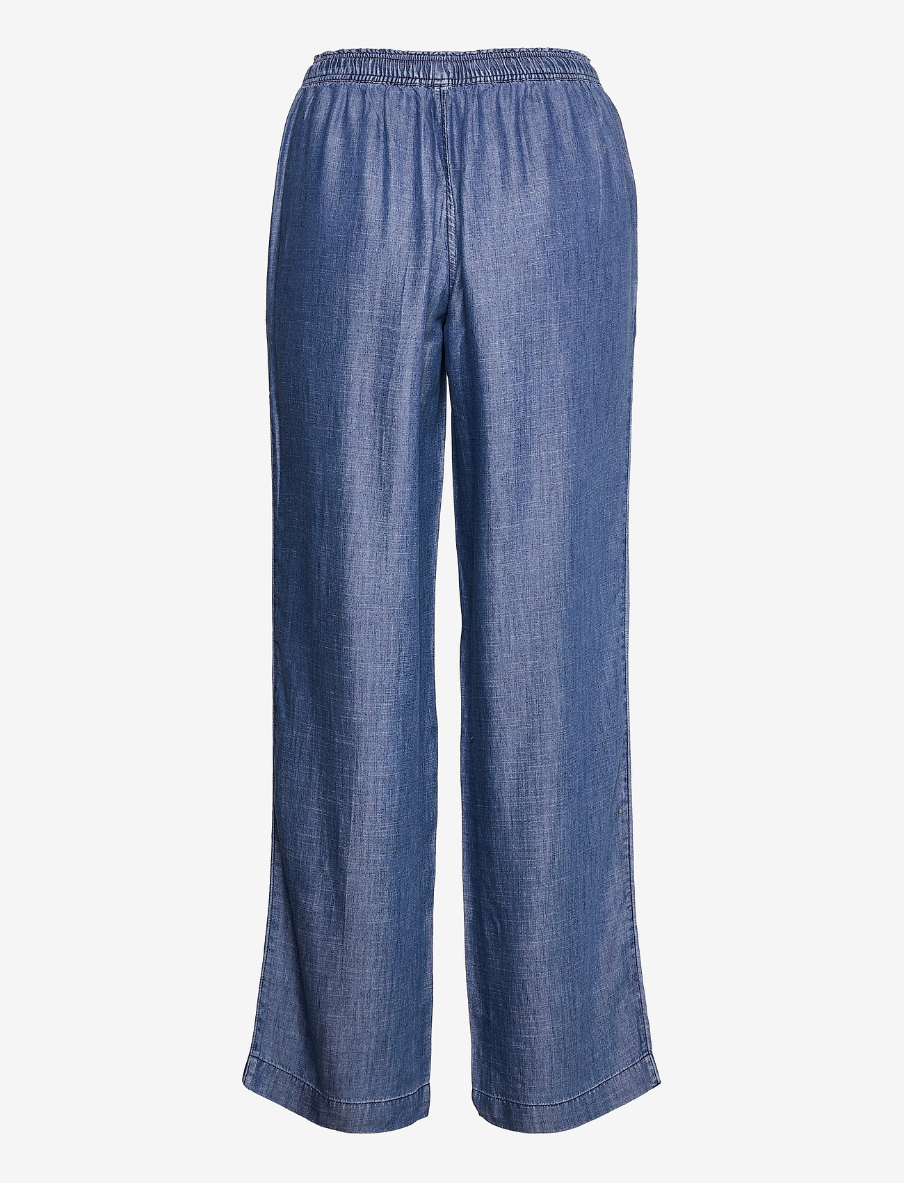 Esprit Casual - Made of TENCEL™: wide-leg trousers - blue dark wash - 1