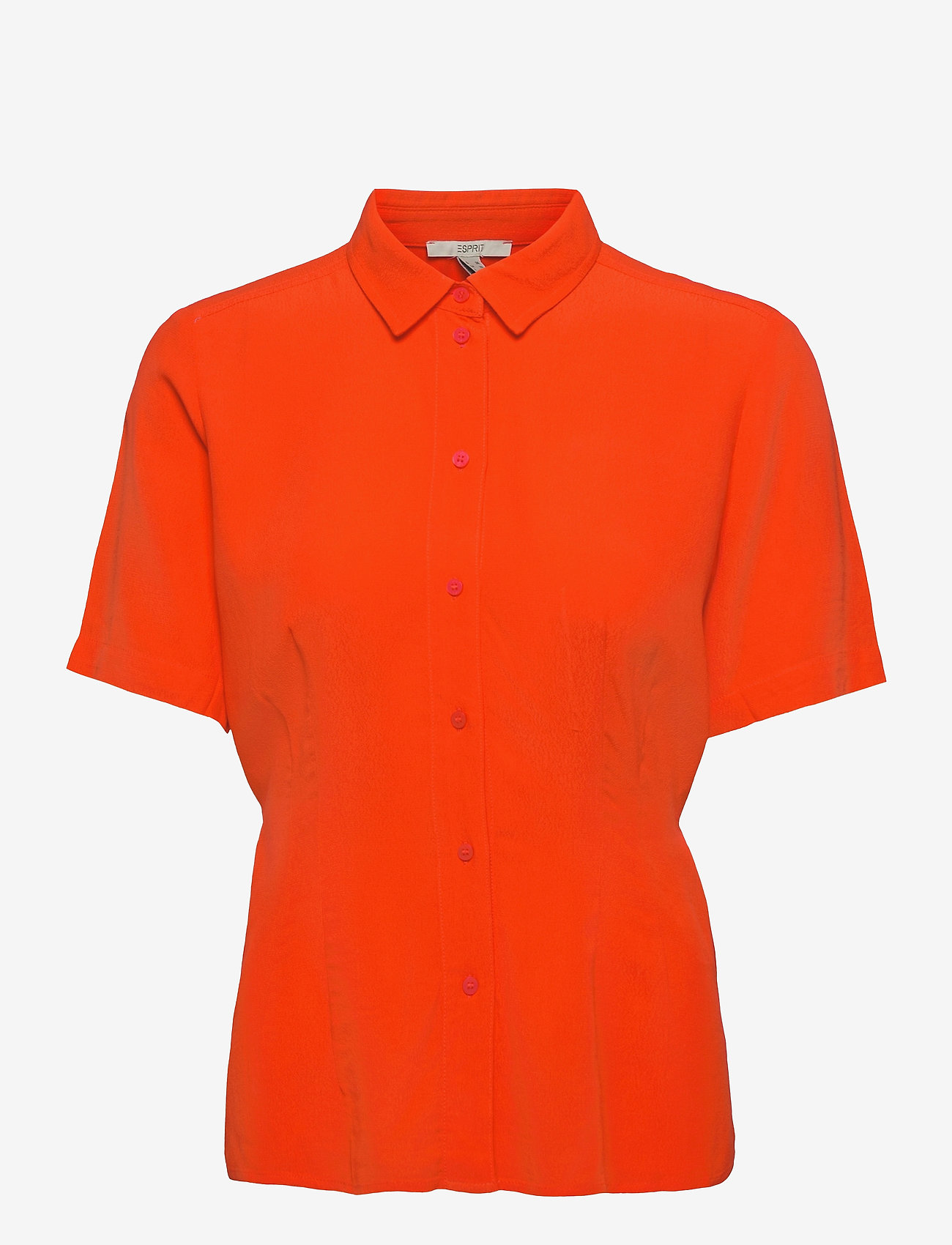 Esprit Casual - Short sleeve shirt blouse with ties - orange red - 0
