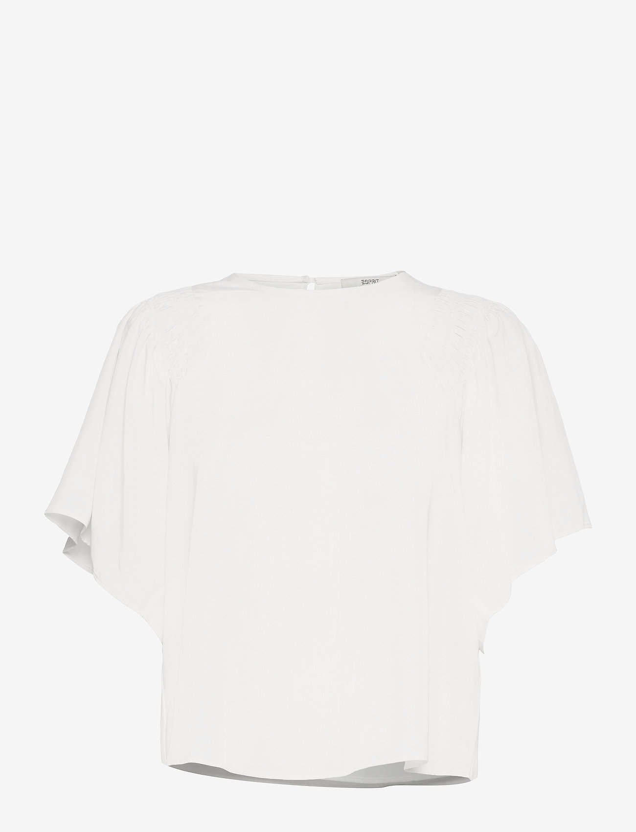 Esprit Casual - Blouse in TENCEL™ lyocell - short-sleeved blouses - off white - 0