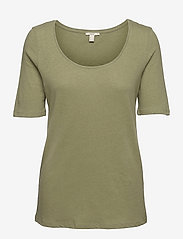 Esprit Casual - T-Shirts - lowest prices - light khaki - 0