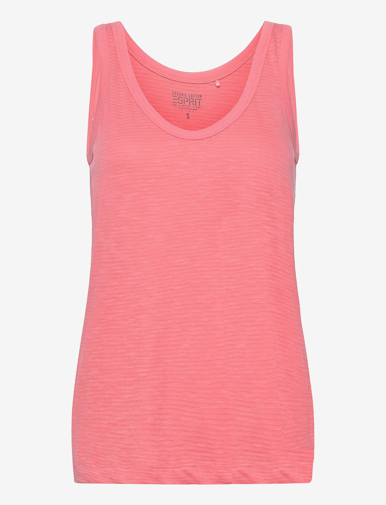 Blended organic cotton vest - CORAL