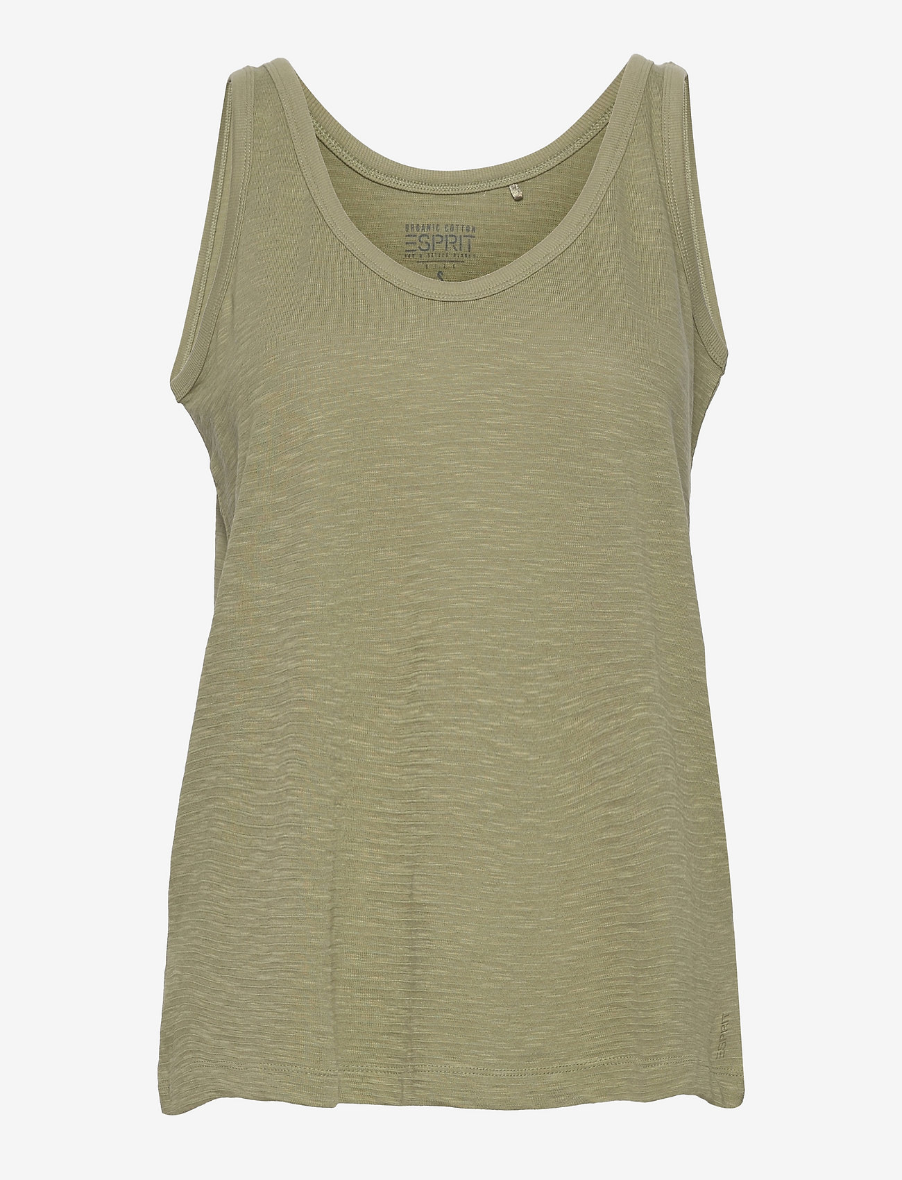 Blended organic cotton vest - LIGHT KHAKI