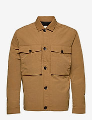 Esprit Casual - Recycled: safari jacket with mesh lining - overshirts - camel 2 - 0