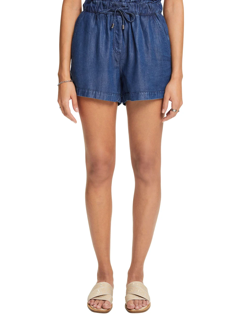 Esprit Casual Shorts Woven paper bag shorts Boozt