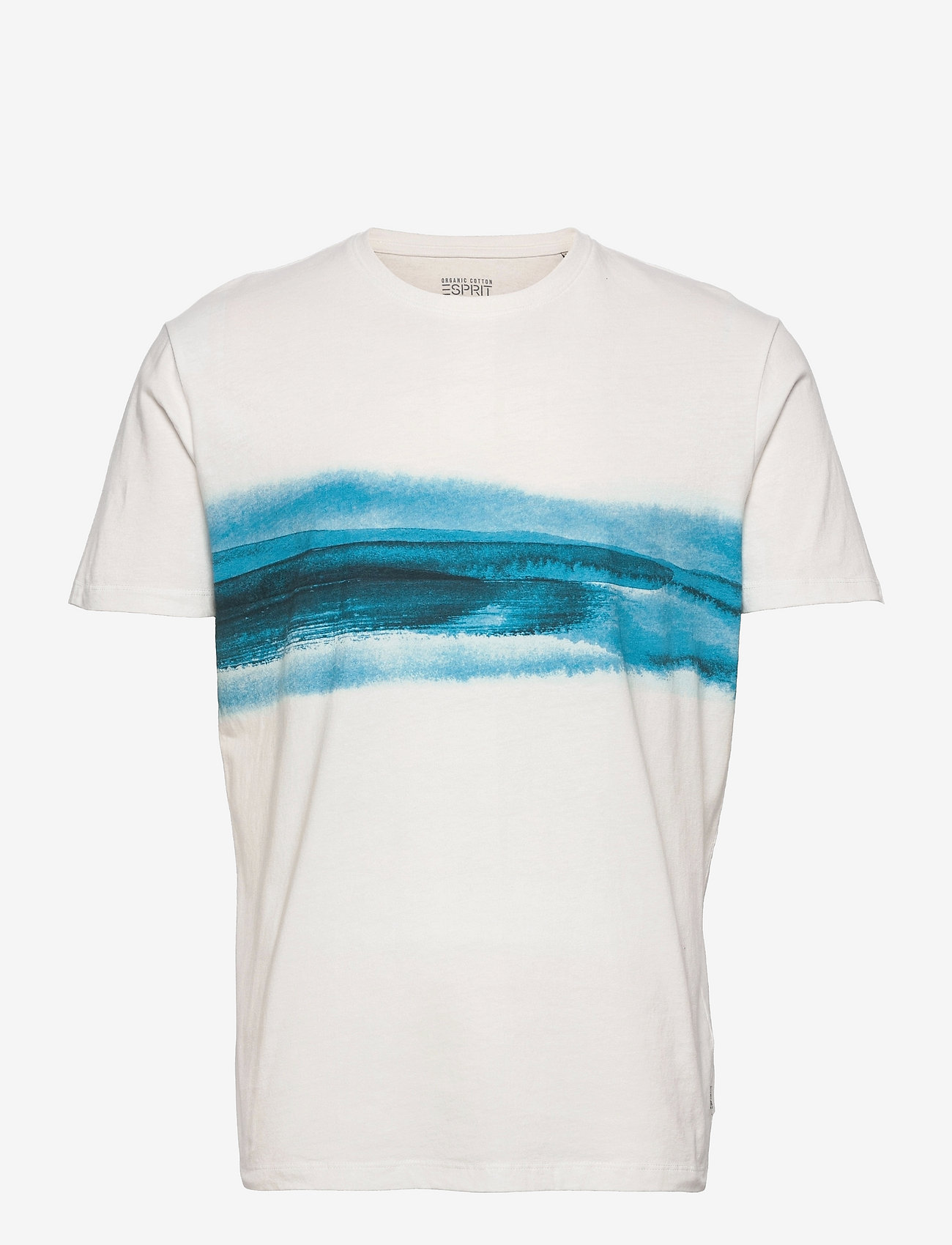 Esprit Casual - Jersey T-shirt with a print, 100% organic cotton - off white - 0