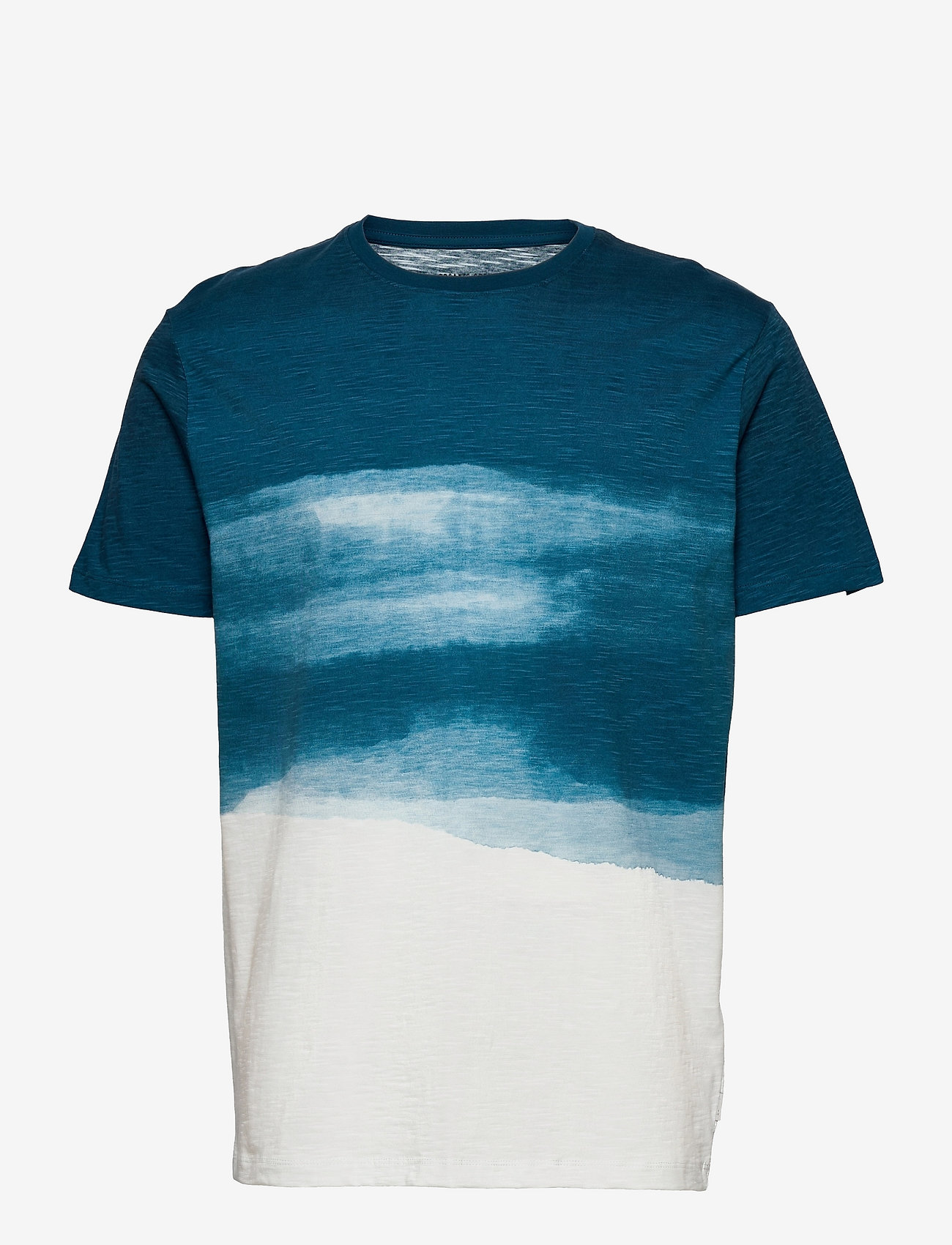 Jersey T-shirt with a print, 100% organic cotton - PETROL BLUE 2