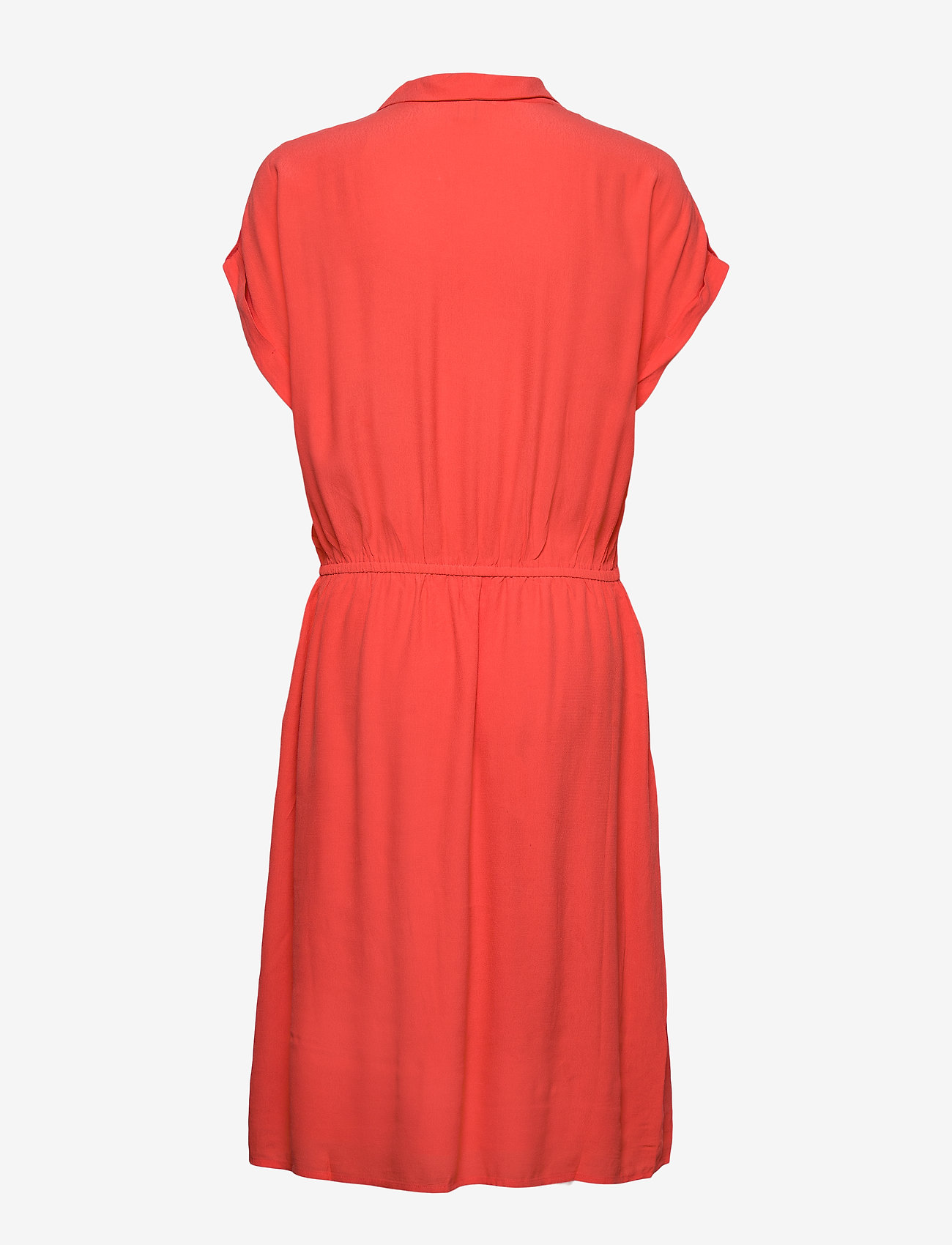 Esprit Casual - Dress made of LENZING™ ECOVERO™ - sommarklänningar - coral - 1