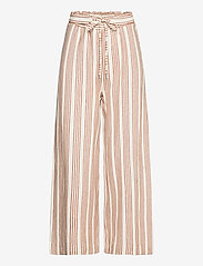 Esprit Casual - Culottes made of organic cotton with linen - wide leg trousers - rust brown - 0