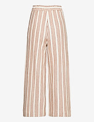 Esprit Casual - Culottes made of organic cotton with linen - wide leg trousers - rust brown - 1