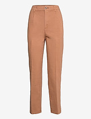Chinos with organic cotton - RUST BROWN