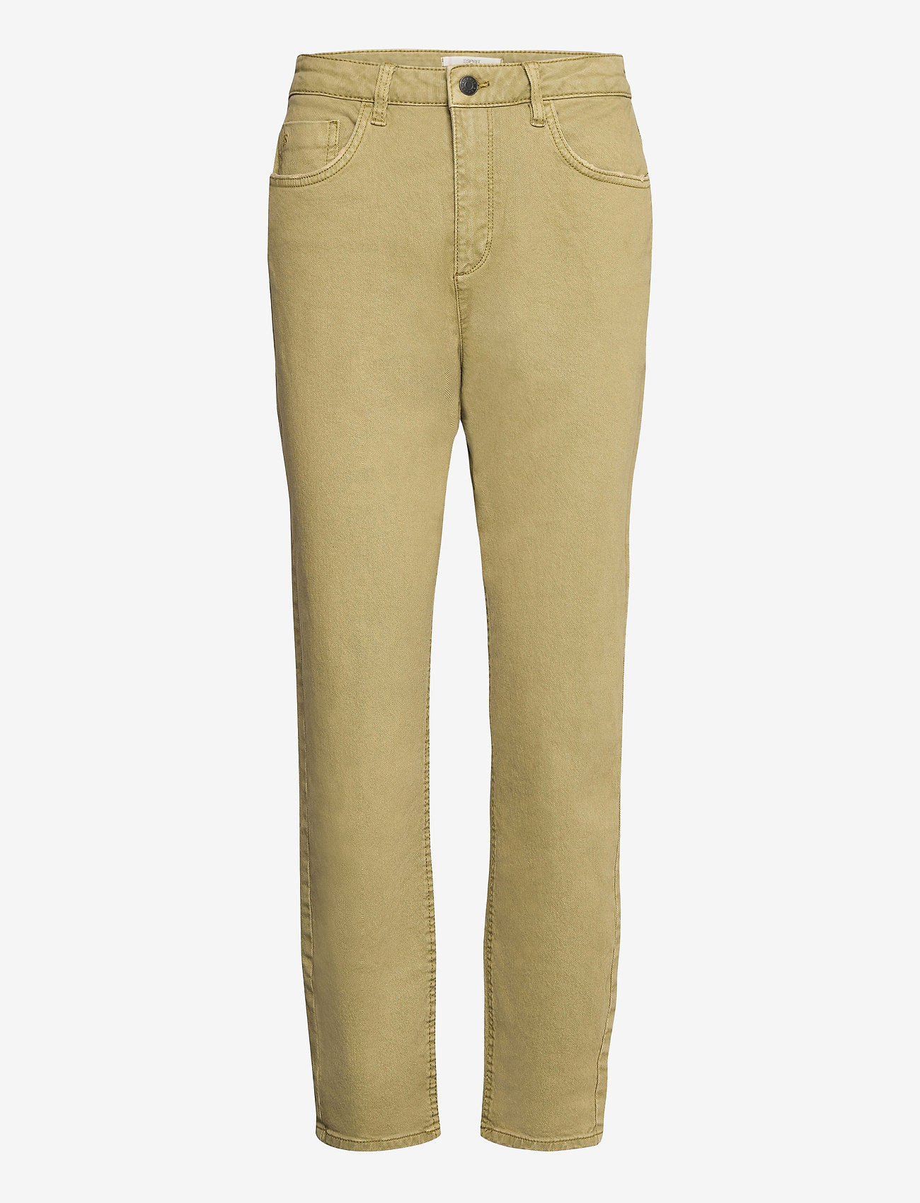 Esprit Casual - Trousers with organic cotton - straight jeans - olive - 0