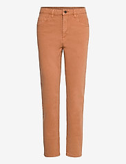 Trousers with organic cotton - RUST BROWN