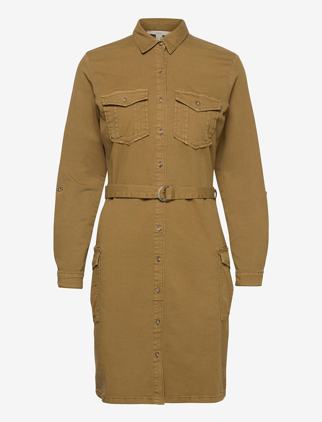 Esprit Casual - EarthColors® dress in a utility style - olive - 0