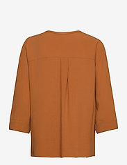 Esprit Casual - Wide blouse with 3/4-length sleeves - long-sleeved blouses - rust brown - 1
