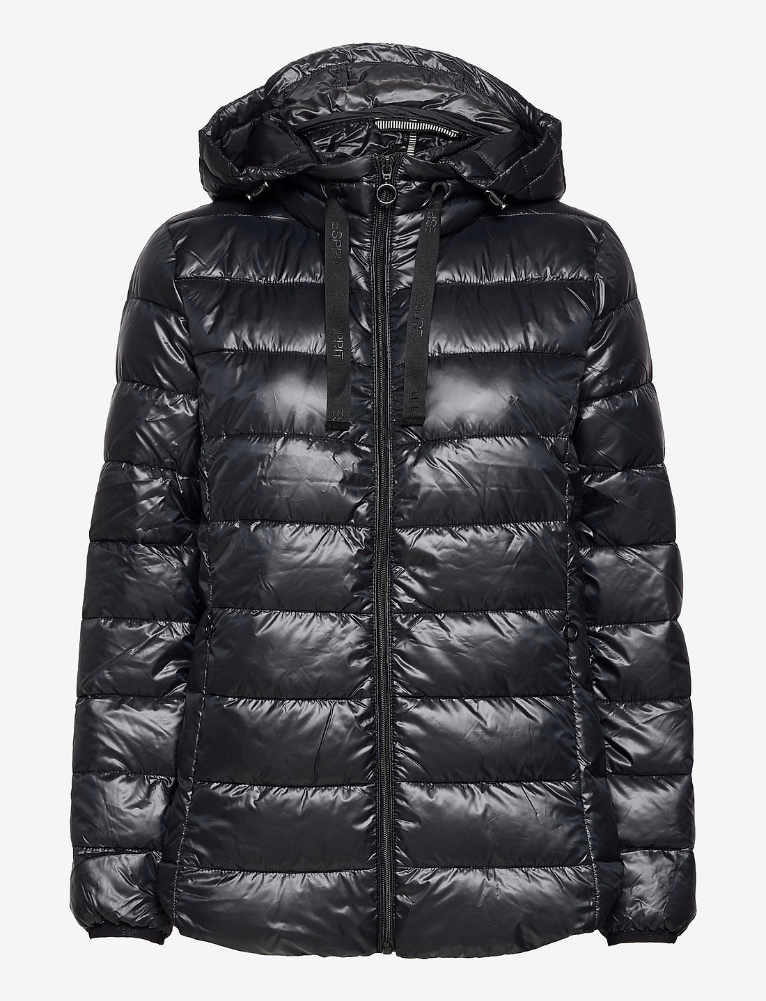 Esprit Casual Recycled Lightweight Quilted Jacket With A Hood