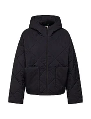 Esprit Casual - Wide fit quilted jacket - jacks - black - 0