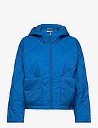 Wide fit quilted jacket - BRIGHT BLUE