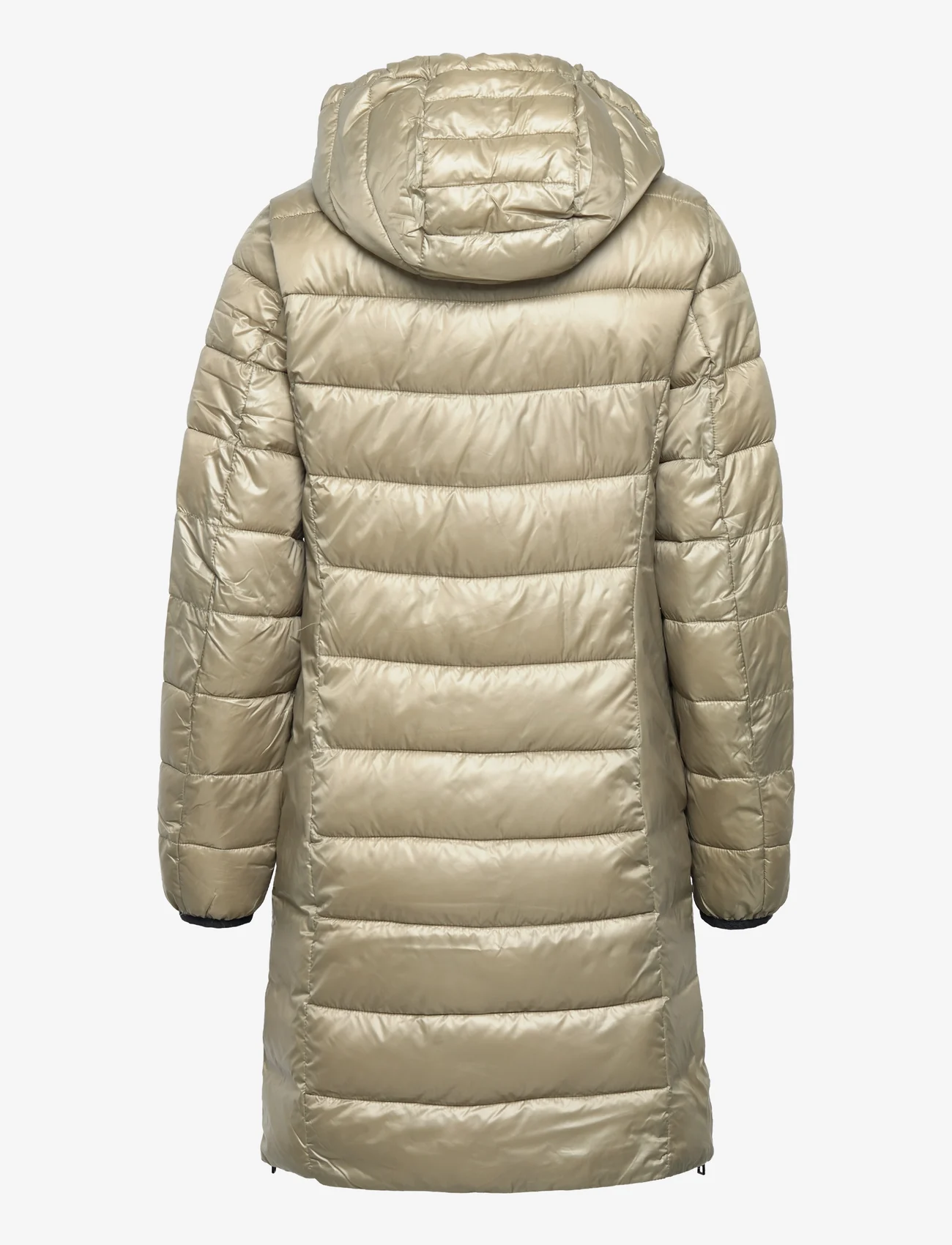 Esprit Casual - Quilted coat with detachable drawstring hood - vinterjakker - pale khaki - 1