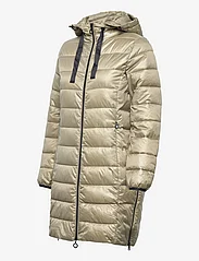 Esprit Casual - Quilted coat with detachable drawstring hood - päällystakit - pale khaki - 3