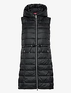 Women Vests outdoor woven long - BLACK