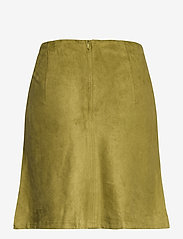 Esprit Casual - Recycled: mini skirt made of suede - short skirts - olive - 1