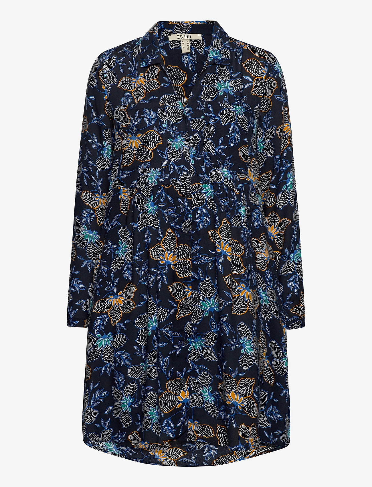 Esprit Casual - Shirt dress made of LENZING™ ECOVERO™ - navy 4 - 0