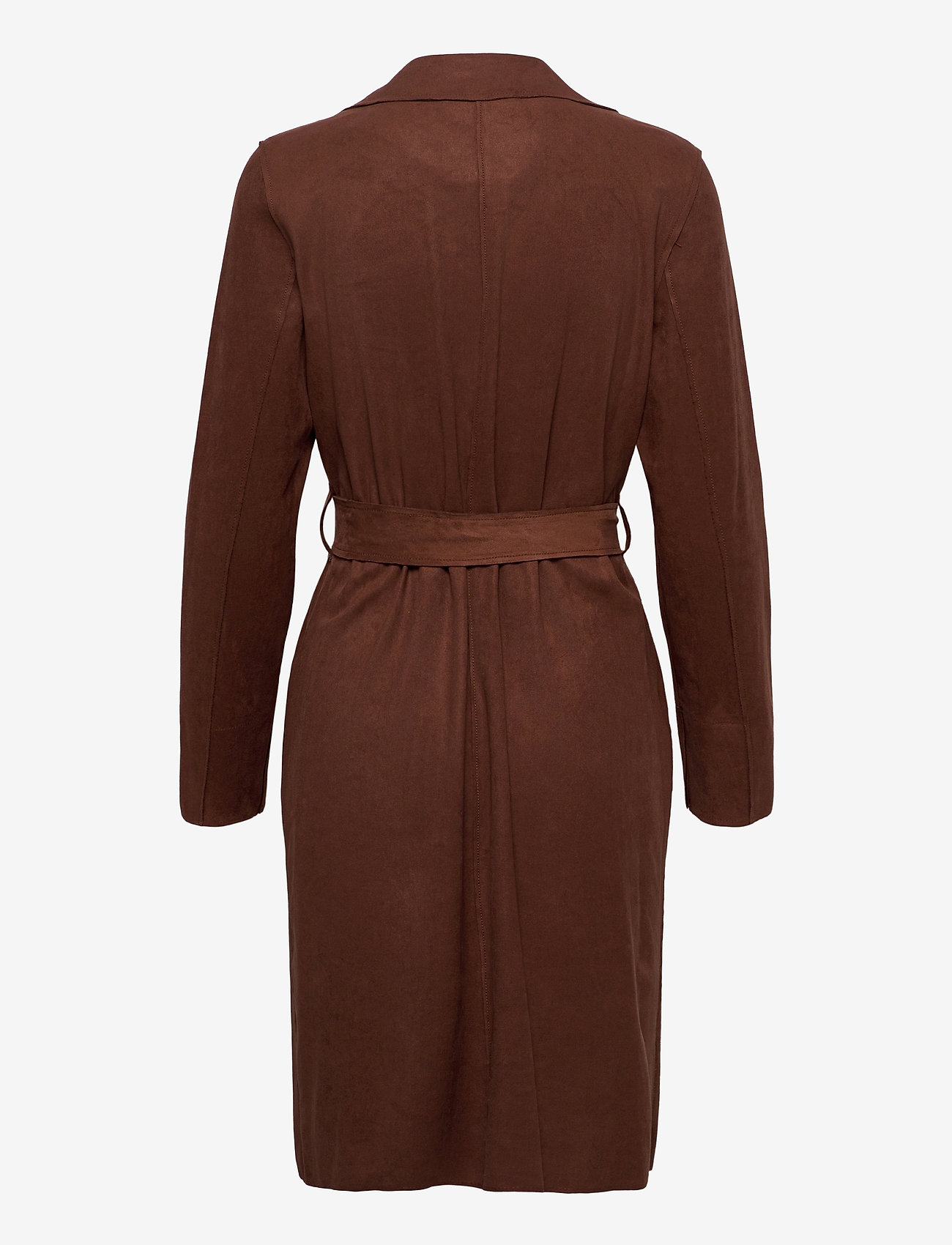 Esprit Casual - Coat in soft faux-suede - brown - 1