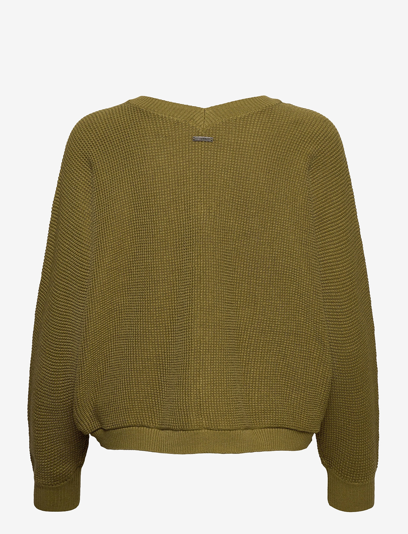 Esprit Casual - Textured cardigan with organic cotton - olive 5 - 1