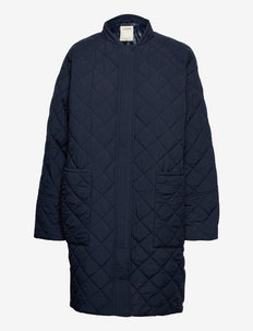 Recycled: diamond pattern quilted coat, Esprit Casual