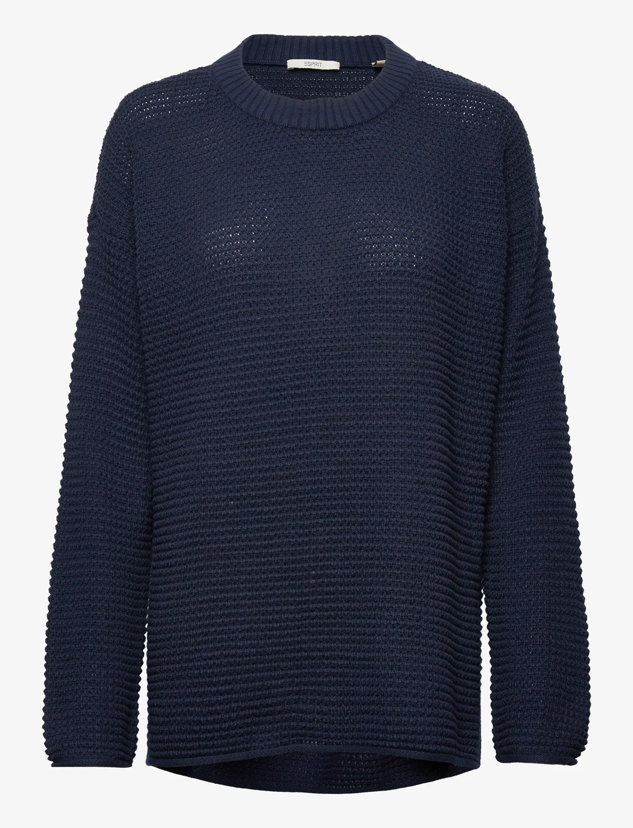 Esprit Casual - Textured knitted jumper - preisparty - navy - 0