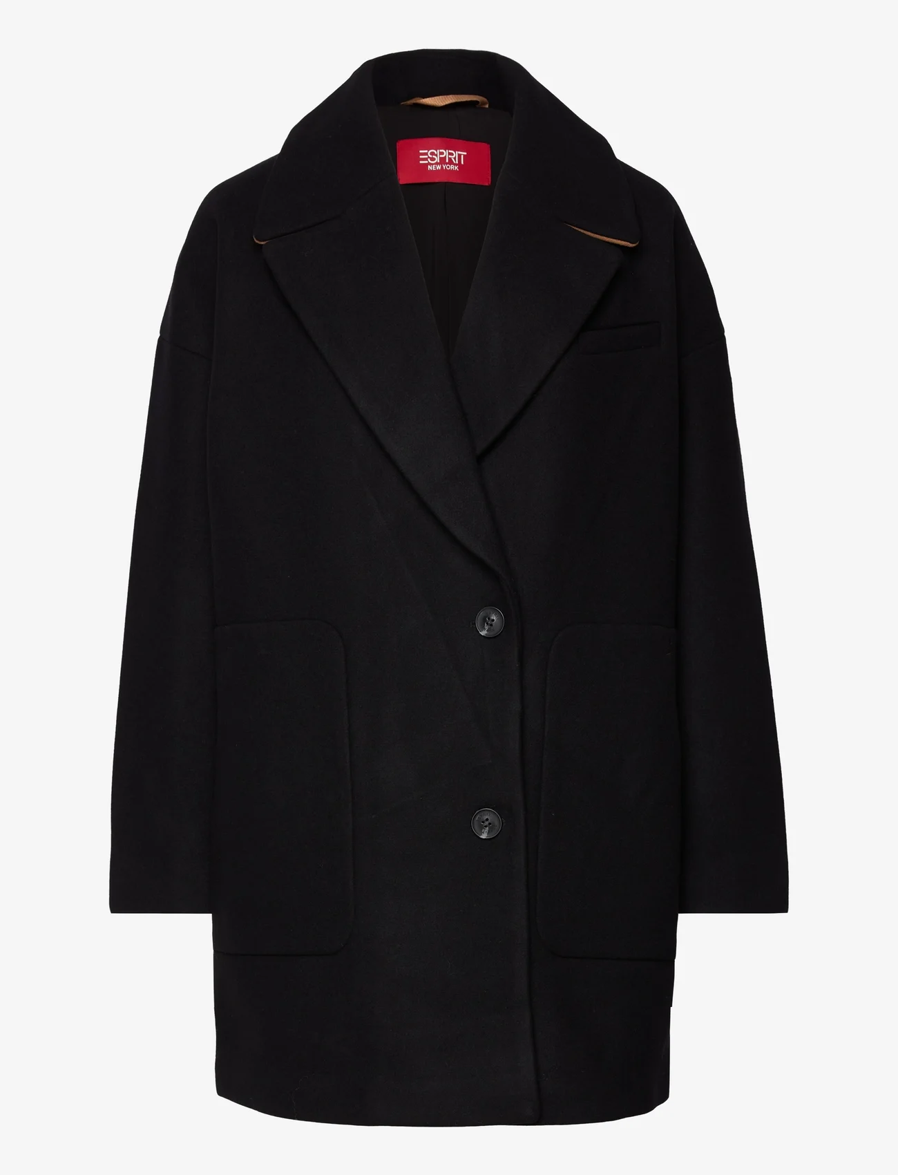 Esprit Casual - Women Coats woven regular - wintermäntel - black - 0