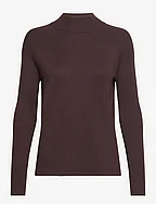 Women Sweaters long sleeve - DARK BROWN