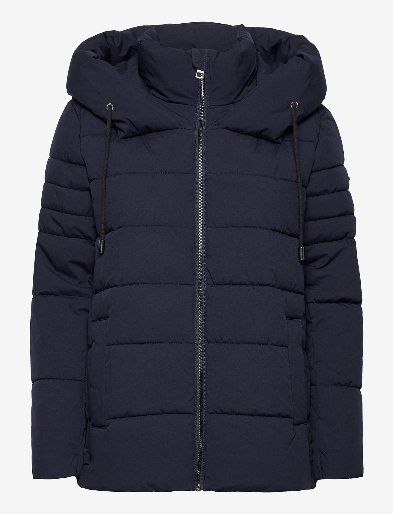 Esprit Casual - Recycled: quilted jacket with a hood - navy - 1